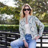 Emilia Jacket - Ecru Domino Tile