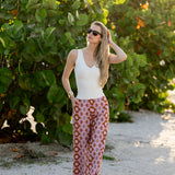 Charley Pant - Orchid Palazzo Tile