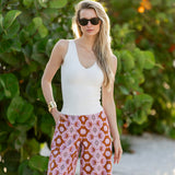 Charley Pant - Orchid Palazzo Tile