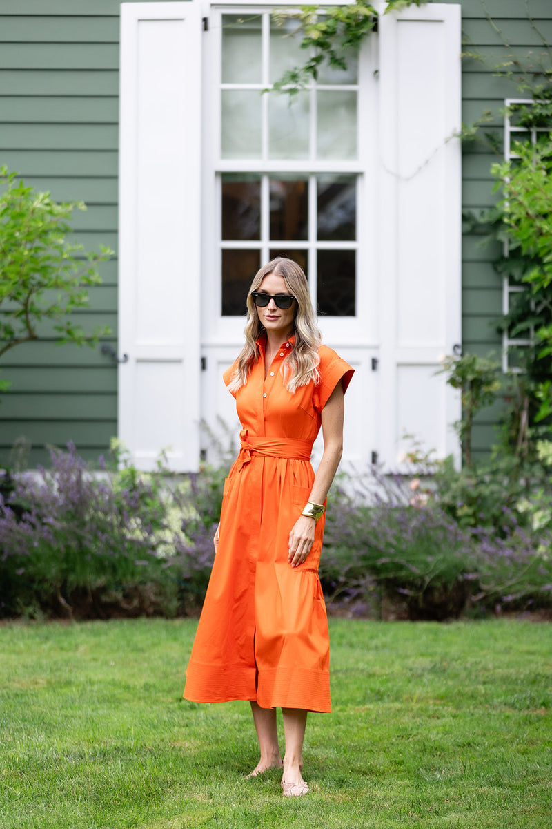 Betty Dress - Tangerine