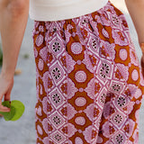 Charley Pant - Orchid Palazzo Tile