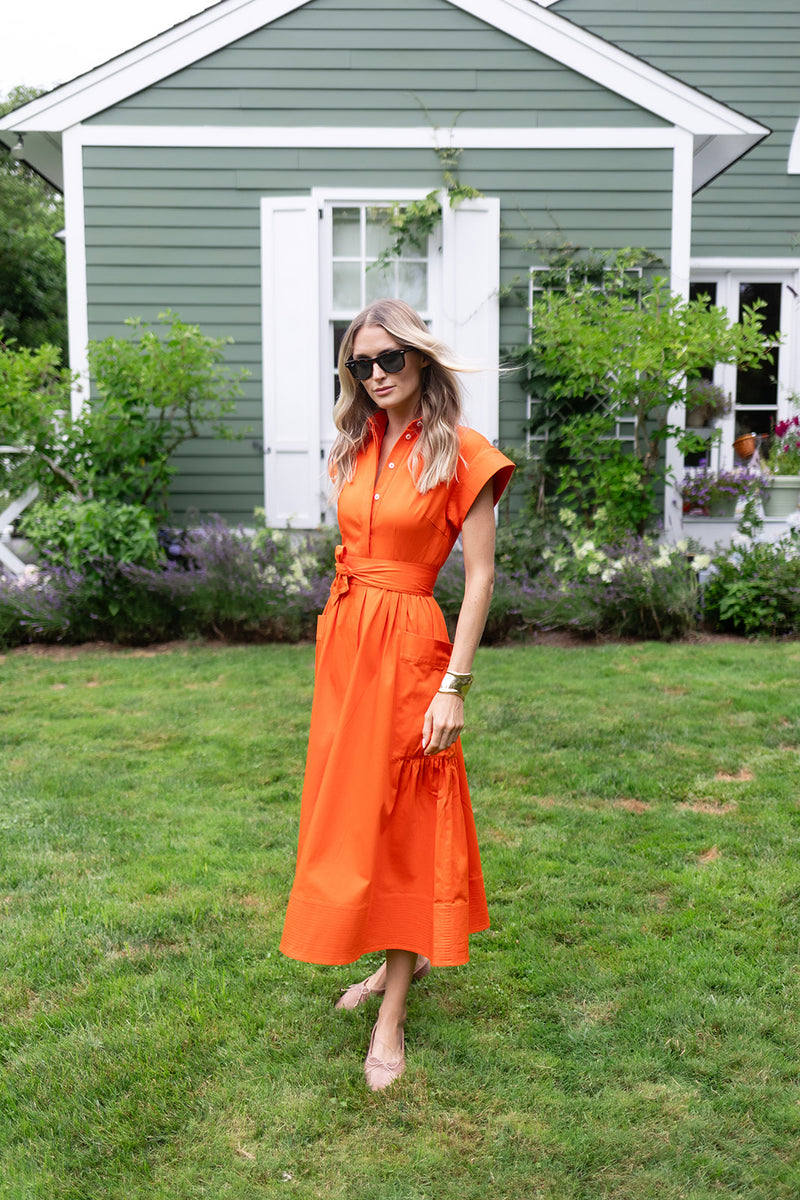 Betty Dress - Tangerine