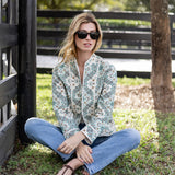 Emilia Jacket - Ecru Domino Tile