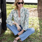 Emilia Jacket - Ecru Domino Tile