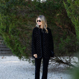 Oversized Dakota Jacket Velvet - Noir