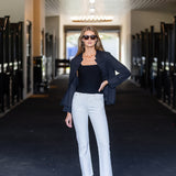 Mandarin Jacket Linen - Noir