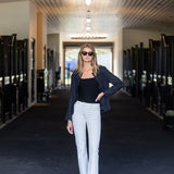 Mandarin Jacket Linen - Noir