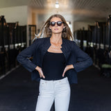 Mandarin Jacket Linen - Noir