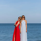 Camille Dress Linen - Chambray