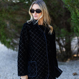 Oversized Dakota Jacket Velvet - Noir