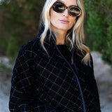 Oversized Dakota Jacket Velvet - Noir