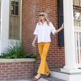 Bell Pant Twill - Saffron Cassis