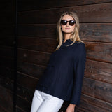 Mandarin Jacket Linen - Noir