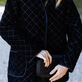 Oversized Dakota Jacket Velvet - Noir