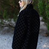 Oversized Dakota Jacket Velvet - Noir