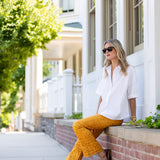 Bell Pant Twill - Saffron Cassis