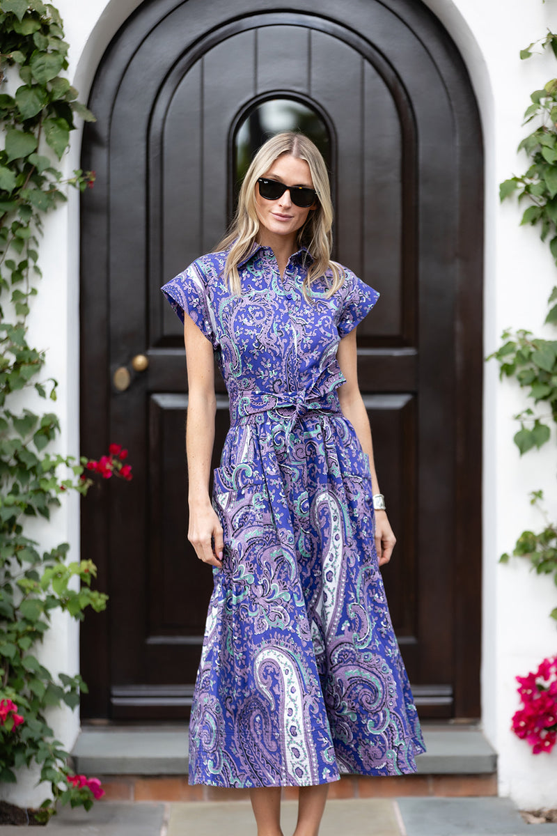 Betty Dress - Palm Beach Paisley