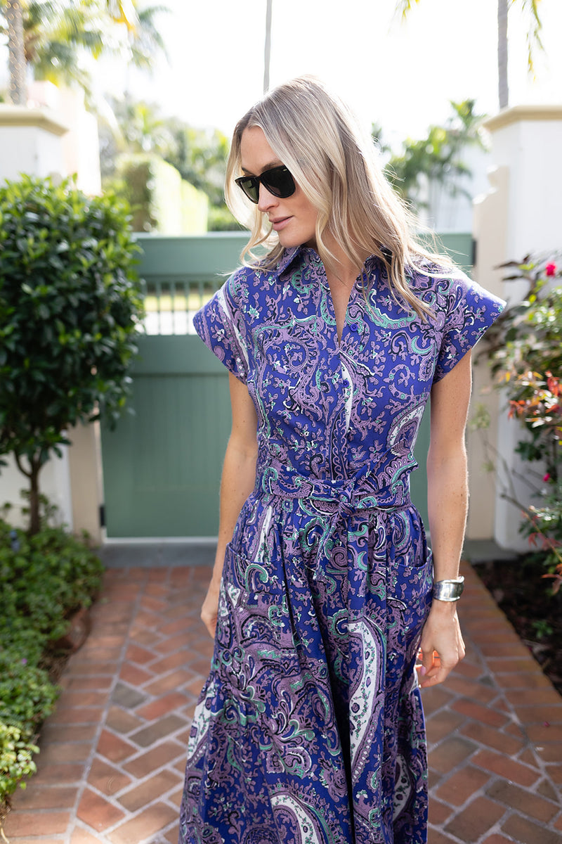 Betty Dress - Palm Beach Paisley