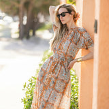 Cordelia Coatue Printed - Mocha Motif