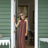 Camille Dress Linen - Coco