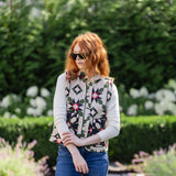 Montauk Vest - Egret Patchwork