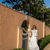 Blair Top Poplin Embroidery - Blanc