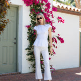 Ava Top Poplin - Blanc
