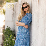 Cordelia Coatue Printed - Mykonos Blue Batik