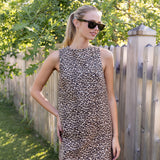 Nora Dress Cotton Canvas - Leopard