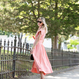 Betty Dress Linen - Terracotta