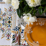 Ecru Fleur Dinner Napkins