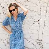 Cordelia Coatue Printed - Mykonos Blue Batik