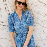 Cordelia Coatue Printed - Mykonos Blue Batik