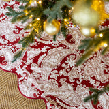 Scarlet Vine Tree Skirt