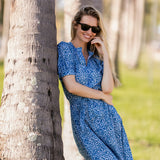 Cordelia Coatue Printed - Mykonos Blue Batik