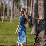 Cordelia Coatue Printed - Mykonos Blue Batik