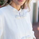 Mandarin Jacket Linen - Blanc