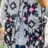 Montauk Vest - Egret Patchwork