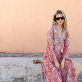 Chloe Caftan Printed - Celeste Paisley