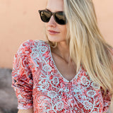 Chloe Caftan Printed - Celeste Paisley
