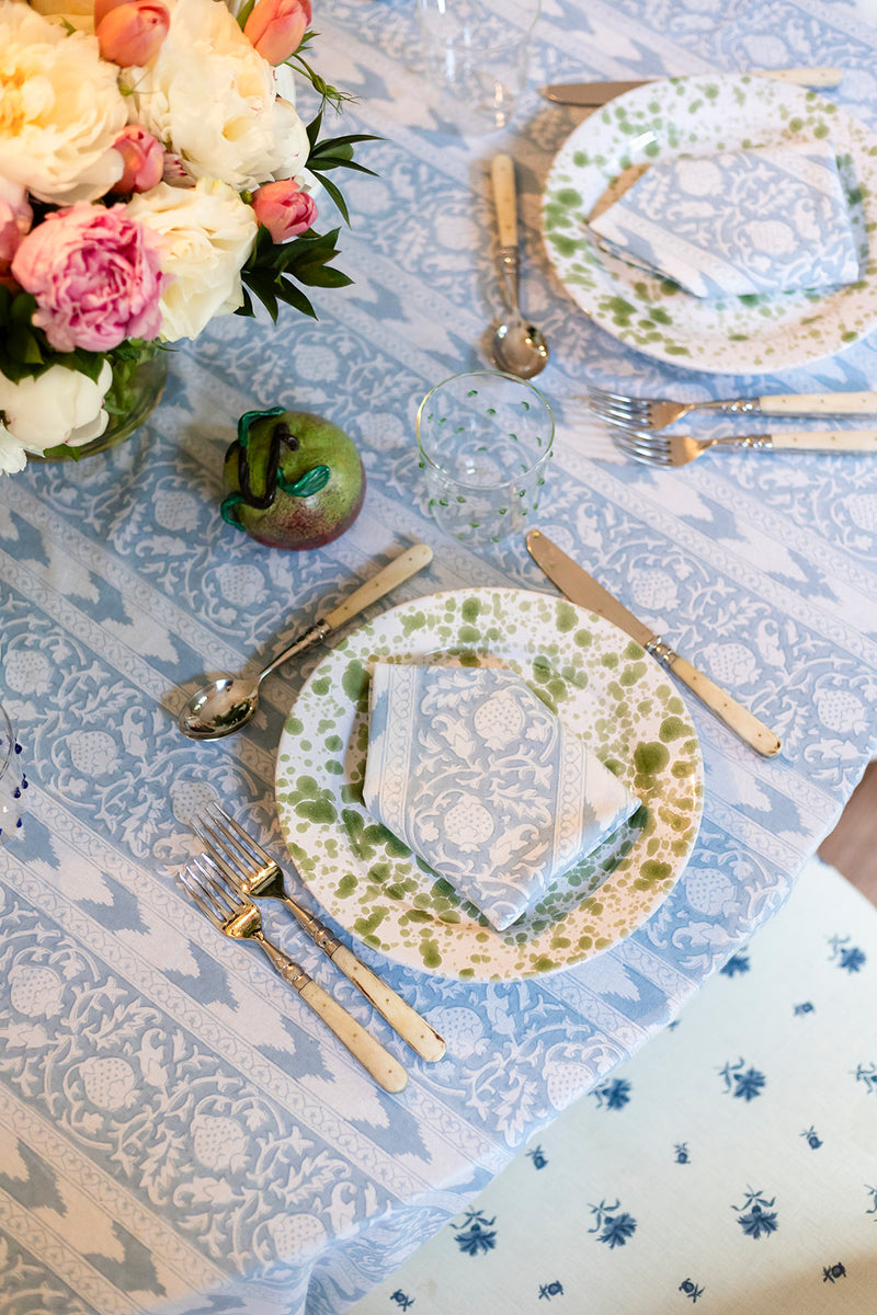 Chambray Island Ikat Tablecloth (Round & Rectangular)