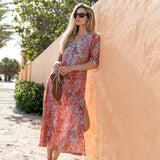 Chloe Caftan Printed - Celeste Paisley