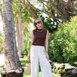 Obe Pant Linen - Blanc