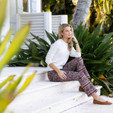 Bell Pant Twill - Coco Palazzo Paisley