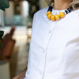 Blair Top Linen - Blanc