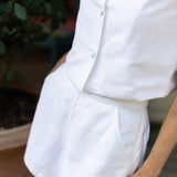 Cabana Short Linen - Blanc