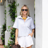 Cabana Short Linen - Blanc