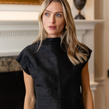 Tramell Top Dupioni - Noir