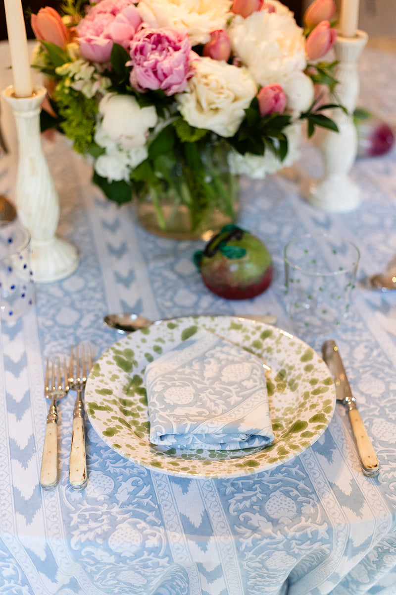 Chambray Island Ikat Tablecloth (Round & Rectangular)