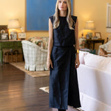 Park Avenue Skirt Dupioni - Noir